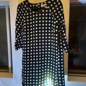 Lili Rose Black & White Poka Dot Dress